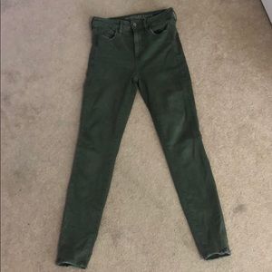 olive green jeans